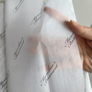 Papier de soie imprimé personnalisé recyclable 17 g/m² avec logo, sans acide, emballage de marque pour vêtements, chaussures, cadeaux, MOQ <span class=keywords><strong>100</strong></span> - Product Image 4