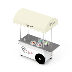 CAMION DE NOURRITURE EN EXTÉRIEUR CHARIOT MOBILE MILES GALAXY Pro V4 Machine à crème glacée commerciale Chariot à gelato Machine à gelato Placez n'importe où en plein air - Product Image 3