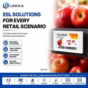 <span class=keywords><strong>Étiquette</strong></span>s de <span class=keywords><strong>prix</strong></span> <span class=keywords><strong>électronique</strong></span>s numériques LEEKA ESL de 2,9 pouces pour supermarché - Product Image 1