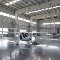 Estructura de Acero Prefabricada de Bajo Costo para Hangares de Aviones, Almacén de Gran Espacio para Almacenamiento de Aviones, para Construcción de Aeropuertos