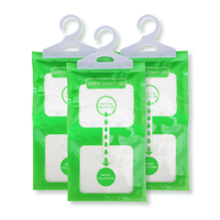 Sachet déshumidificateur suspendu personnalisable 100g 200g au chlorure de calcium avec charbon actif pour placard et armoire