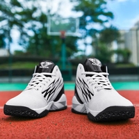 Chaussures de course unisexe en promotion – Nouveau design simple, basses, à lacets, légères, en maille élastique épaisse, absorbant les chocs, pratiques