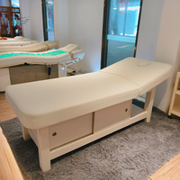 Meubles de salon modernes réglables de haute qualité, table de massage en bois massif, table de SPA, chaise cosmétique, lit de beauté pour salon