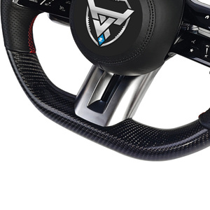 พวงมาลัยดัดแปลงแมลงปอคาร์บอนไฟเบอร์สีแดงสำหรับ <span class=keywords><strong>Mercedes</strong></span> Benz C GLC E S CLS <span class=keywords><strong>AMG</strong></span> ZC-<span class=keywords><strong>223</strong></span>-T18-F - Product Image 4