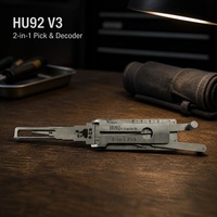 HU92 LISHI Outil de décodage et de crochetage 2-en-1 pour la programmation de clés de voiture, en acier inoxydable, nouvelle version améliorée