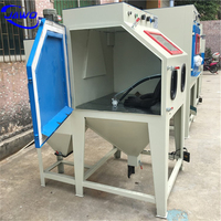 Machine de sablage de verre, cabine de sablage à sable recyclé, cabine de sablage