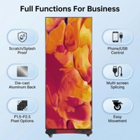 Pantalla LED para Póster, Tecnología GOB, Pantalla de Alta Definición, Empalme Multipantalla, Señalización Digital Plegable, Panel LED de Pie