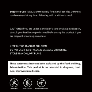 Gummies de vitalité botanique pour hommes, marque privée personnalisée, 60 unités, complexe Shilajit, Maca, Ashwagandha, Ginseng pour la vitalité physique quotidienne - Product Image 3
