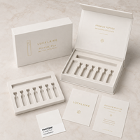 Boîte de luxe personnalisée pour flacons d'huiles essentielles, fermeture magnétique, fabricant de flacons rigides de 3 ml, boîte cadeau pour 6 ou 7 flacons avec logo