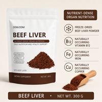 Poudre de foie de bœuf ODM 300g Sachet Doypack 30 portions Protéines Vitamine B12 Fer Cuivre Apport Nutritionnel Quotidien