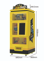 Mesin Penjual Otomatis Lampu LED Terang Desain Cloud Surprise Pod Layar Sentuh Dispenser Mainan Untuk Plaza Komersial Dan Taman Bermain
