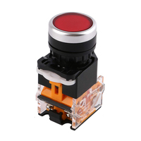 Pas cher étanche IP65 10A 1NO1NC DPST rond plat bouton de verrouillage interrupteur autobloquant bouton poussoir interrupteurs chine 5 broches bornes