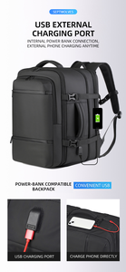 In Stock Customizable Large Capacity MenBusiness <strong>Smart</strong> Expandable Waterproof Bagpack Travel Back Pack Laptop <strong>Bag</strong> Backpacks - Product Image 6