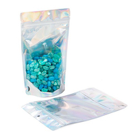 Sacs en plastique refermables personnalisés en aluminium pour aliments, vente en gros, avec impression