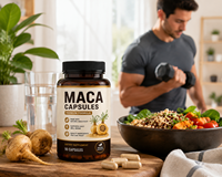 Capsules de Maca de Qualité Supérieure en Gros pour Marques Privées OEM – Complément Alimentaire Naturel à Base de Plantes pour Nutrition Quotidienne