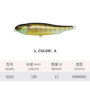 Leurre FUN Bionic en acier inoxydable, appât coulant <span class=keywords><strong>de</strong></span> 100 mm/13 g, longue portée, pêche en <span class=keywords><strong>mer</strong></span>, crayon avec hameçons, bar, <span class=keywords><strong>poisson</strong></span> mandarin - Product Image 6