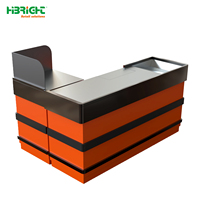 Présentoir de caisse de supermarché en acier métallique Hibright avec dimensions personnalisables
