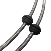 Extension de support universelle de 14 pouces, ligne de frein hydraulique avant de moto en acier inoxydable tressé approuvée DOT, installation facile