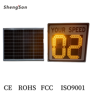 Năng lượng mặt trời Radar Tốc Độ thông tin phản hồi tín hiệu xe dò ngoài trời giao thông tốc độ giới hạn dấu hiệu hiển thị tốc độ Radar Detector ghi - Product Image 6