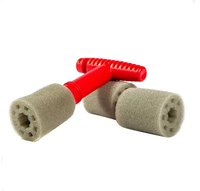 Brosse de nettoyage de roues et d'écrous de voiture avec poignée et éponge amovible