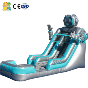 Pack gonflable de glissière d'eau de bâche de PVC bon marché 12M hauts <span class=keywords><strong>toboggan</strong></span> d'eau de <span class=keywords><strong>vacances</strong></span> de robot gonflable pour la <span class=keywords><strong>piscine</strong></span> in Ground - Product Image 1