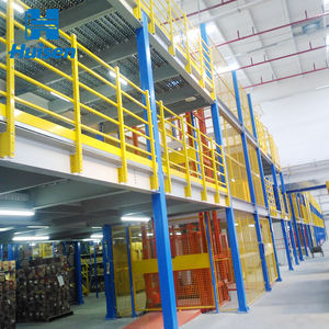 Chariot élévateur d'<span class=keywords><strong>occasion</strong></span>, rayonnage industriel, structure en acier, rampe d'escalier, mezzanine de travail et plateforme en acier - Product Image 2