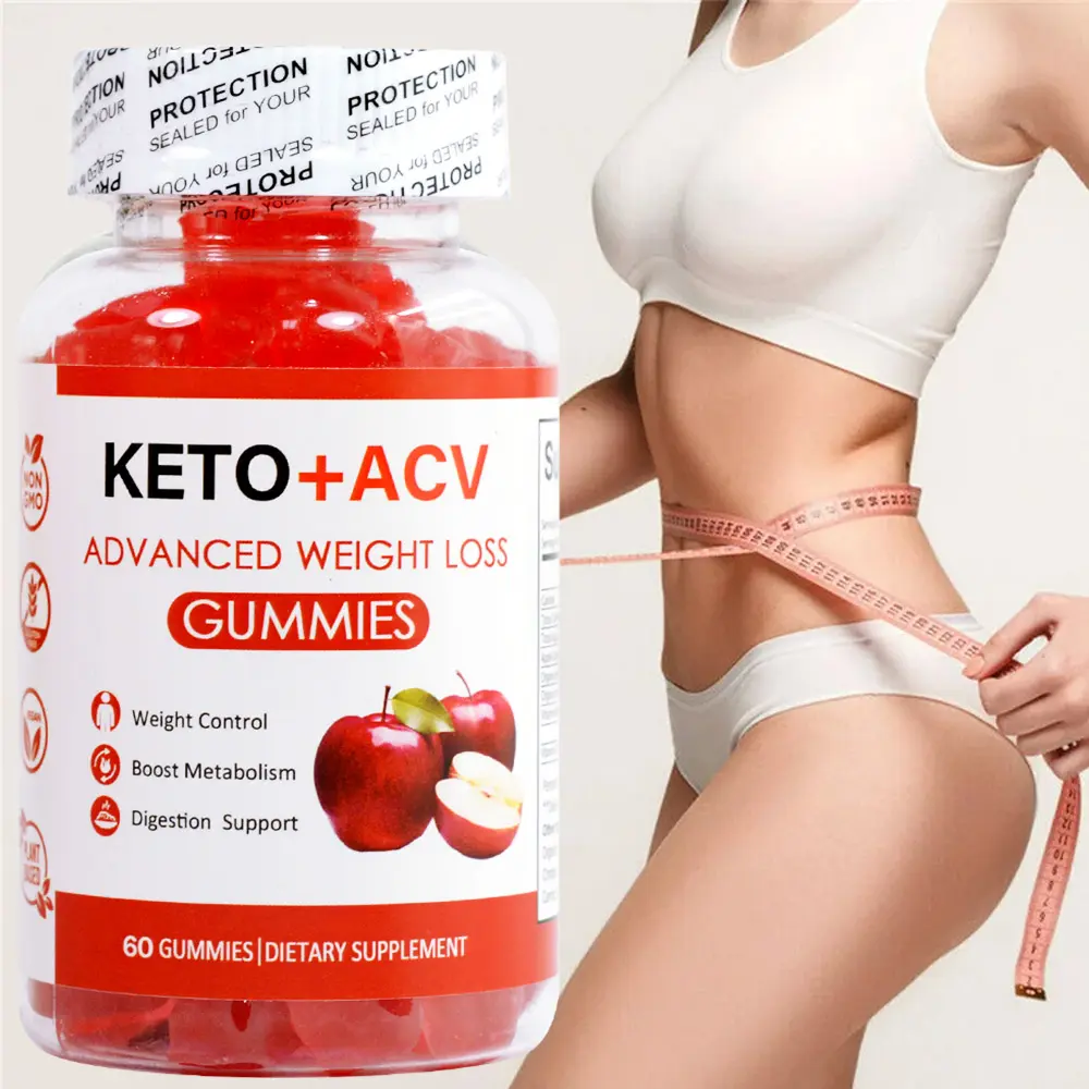 Chinahabs 케토 체중 감소 구미 뚱뚱한 체재 건강, 슬림 다운 빠른 사과 사이다 식초-keto acv