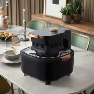 Ohigitechi 6L Friteuse à air à haute efficacité sans <span class=keywords><strong>huile</strong></span> avec couvercle en verre transparent et opération facile pour frites croustillantes poulet <span class=keywords><strong>poisson</strong></span> - Product Image 1