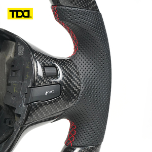 พวงมาลัยคาร์บอนไฟเบอร์แท้ TDD พร้อมไฟ LED สำหรับ Peugeot 308 - Product Image 4