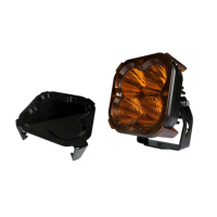 Projecteur LED carré 80W 5 pouces avec DRL, lumière de poche super brillante pour Jeep, 4x4, camion, 4WD, utilisation tout-terrain