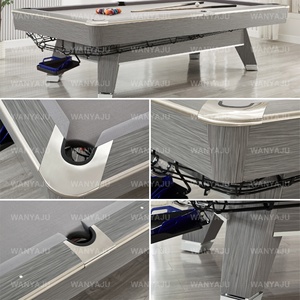 Mesa de Billar Profesional de Alta Calidad con Retorno de Bolas, 7, 8 y 9 Pies, Black Diamond, para Torneos, con Pizarra Americana, Precio Mayorista - Product Image 6