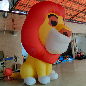 Mascota Inflable Gigante Personalizada de Animales Lindos, Personaje de Dibujos Animados <span class=keywords><strong>del</strong></span> <span class=keywords><strong>Rey</strong></span> León, Globo Inflable de León para Eventos Temáticos - Product Image 3