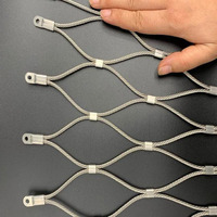 Filet de sécurité en treillis métallique flexible en acier inoxydable de 2 mm pour balustrade, avec pliage et soudure, pour clôture de zoo