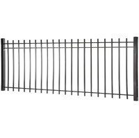 Clôture de jardin pliante en fer forgé, grille décorative en fer forgé