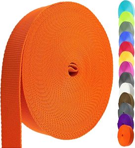 Webbing Poliester 100% Warna-warni Berkualitas Tinggi untuk Tali Tas, Sabuk Pengaman, dan Kalung Anjing - Product Image 2