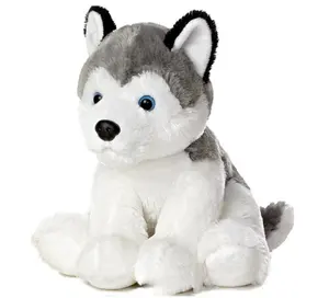 Vendita calda per microonde peluche Husky toy carino peluche scaldamani giocattolo per bambole husky per alleviare il dolore regalo giocattolo per cani imbottito