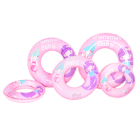 Bouée gonflable pour enfants en PVC écologique certifiée CE, flotteur de piscine en forme de beignet, requin, sirène, marque Sunshine