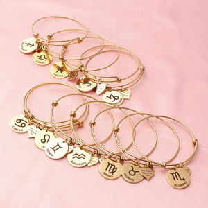Custom <span class=keywords><strong>Segno</strong></span> <span class=keywords><strong>Zodiacale</strong></span> <span class=keywords><strong>Bracciale</strong></span> In Acciaio Inossidabile Registrabile Del Braccialetto Del Braccialetto - Product Image 5