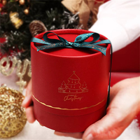 Caja de Regalo Navideña Biodegradable con Cierre Magnético y Revestimiento de Papel de Aluminio para Manzanas, Dulces, Chocolate, Mousse, Pastel y Postres
