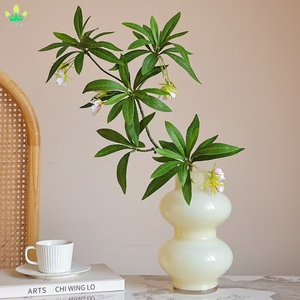 Artificial Water Stone Banyan Branches Leaf Green Bouquet Ficus <strong>Twig</strong> Plants Greenery Branches <strong>for</strong> Home Wedding Office <strong>Decor</strong> - Product Image 5
