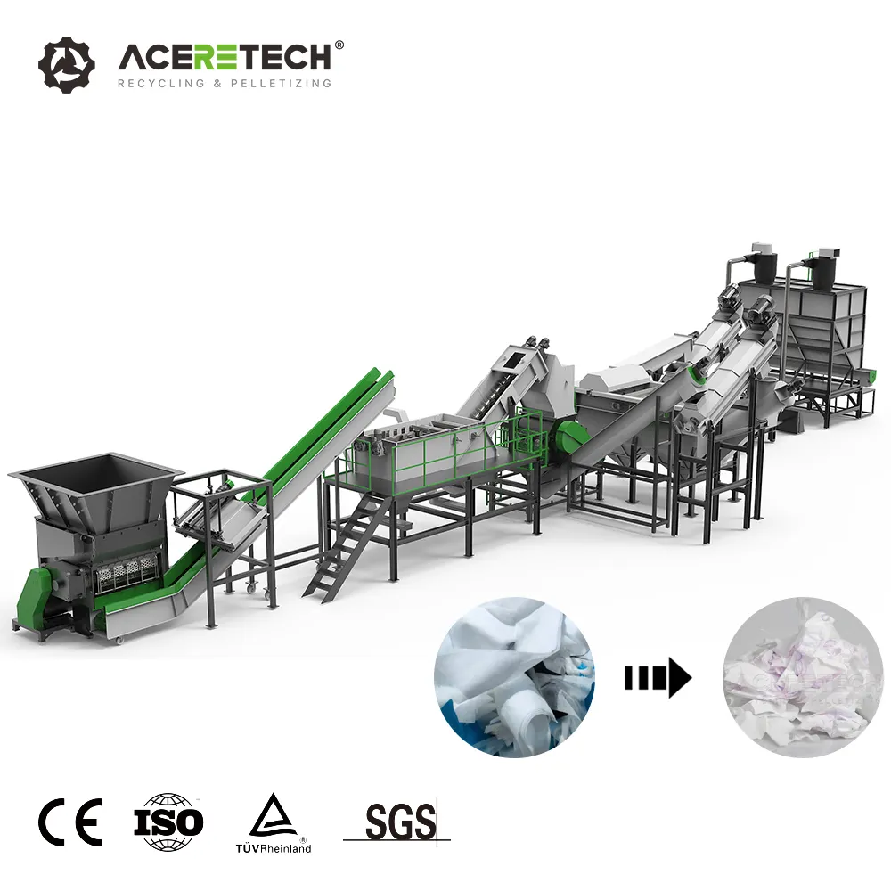 High-Tech AWS-PP Recycle Plastic Wasmachine Lijn Pe Wassen Recycling Lijn Hdpe Wassen Plant