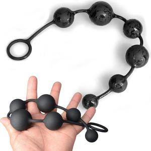 Perles anales en silicone, long plug anal, perles anales, produits sexuels, jouet sexuel - Product Image 4