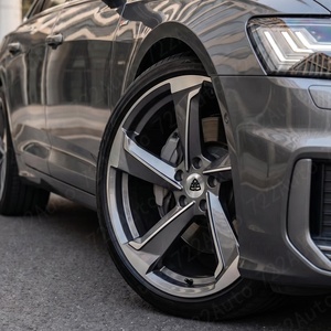 Rines de Aleación Personalizados 722Auto de 5 Radios, Forjados, de 17-22 Pulgadas, Acabado Gunmetal Mecanizado, 5x112/5x114.3, Cóncavos Profundos, para Audi <span class=keywords><strong>A4</strong></span> A5 - Product Image 1