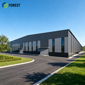 Bâtiment d'atelier modulaire en acier à portée libre, haute résistance, résistant à la corrosion chimique, pour l'automobile, vente en gros, ODM - Product Image 1