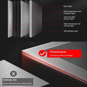 <span class=keywords><strong>ARTLINE</strong></span> 19.7 X 17.7in lavello nero singolo lavello da cucina In acciaio inox Drop In/Topmount accessori per Workstation - Product Image 2