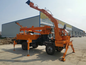 Petite grue télescopique à bras droit de 3 tonnes, grue hydraulique montée sur camion - Product Image 4