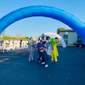 ซุ้มโค้งสำหรับตกแต่งทรงกลมสำหรับงานแต่งงานงานปาร์ตี้ซุ้มโค้งสีรุ้งตกแต่งด้วยไฟ LED - Product Image 3