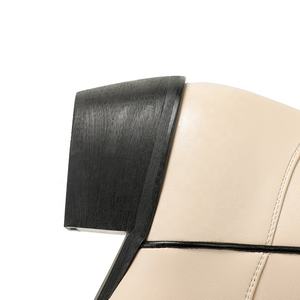 <span class=keywords><strong>Stivali</strong></span> bianchi <span class=keywords><strong>Color</strong></span> <span class=keywords><strong>crema</strong></span> al ginocchio con asta ricamata e <span class=keywords><strong>stivali</strong></span> a molla per aumentare il Comfort - Product Image 5