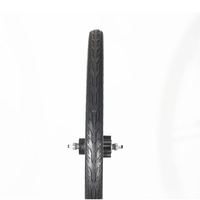 Jeu de roues Nedong 24x1.5, pneus de vélo en caoutchouc massif, frein V en alliage d'aluminium, MOQ500