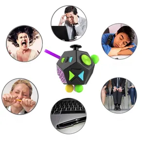 6/12 cubo giocattolo di decompressione in plastica arcobaleno antistress <span class=keywords><strong>autismo</strong></span> ADHD OCD ansia sensoriale punta delle dita giocattolo MKTOYS per bambini - Product Image 3